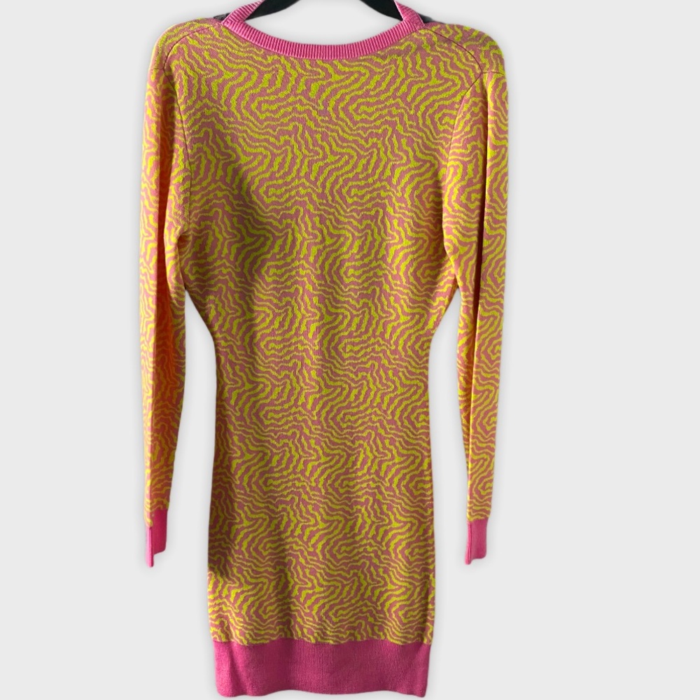 Victor Glemaud neon resort 2019 sweater dress